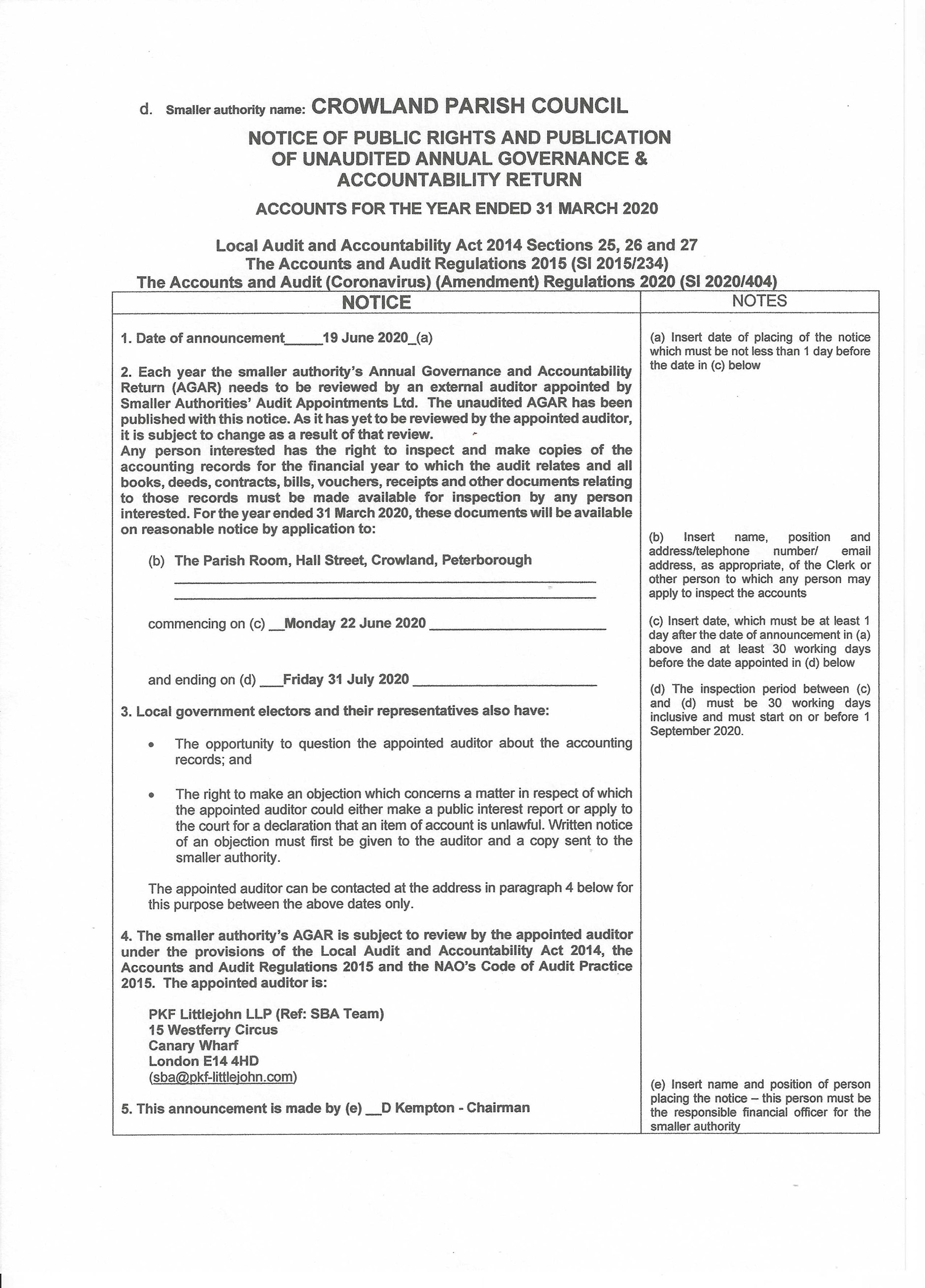 Part 4 of audit 19-20