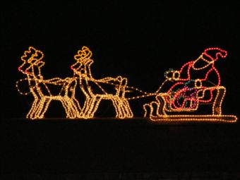 Christmas sleigh lights